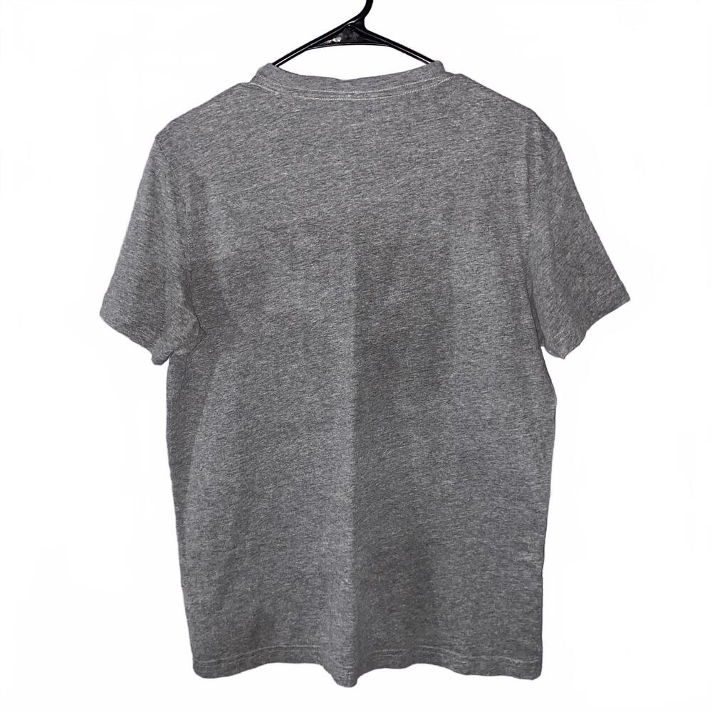 American Eagle M Men Gray Graphic Tee Bold Logo Eagle Print Casual Streetwear - Picture 2 of 3